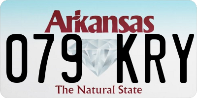 AR license plate 079KRY