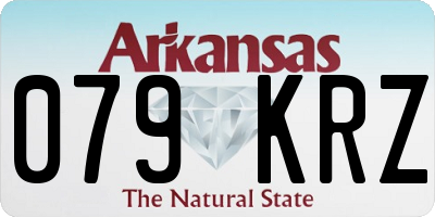AR license plate 079KRZ