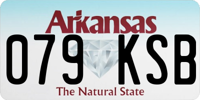 AR license plate 079KSB