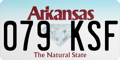 AR license plate 079KSF