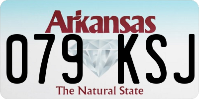 AR license plate 079KSJ