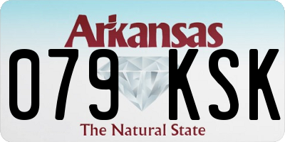 AR license plate 079KSK