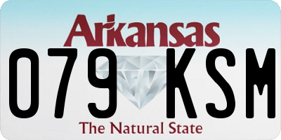 AR license plate 079KSM