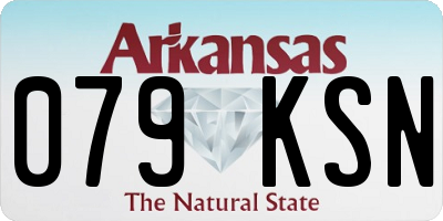 AR license plate 079KSN