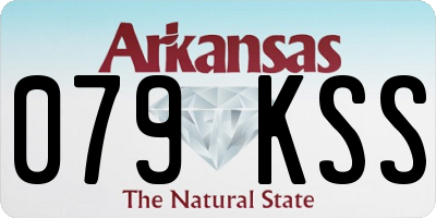 AR license plate 079KSS