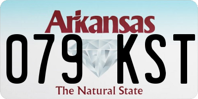 AR license plate 079KST