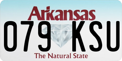 AR license plate 079KSU