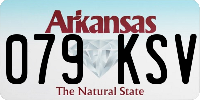 AR license plate 079KSV