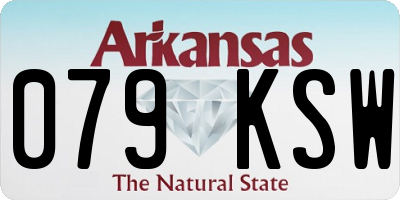 AR license plate 079KSW