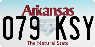AR license plate 079KSY