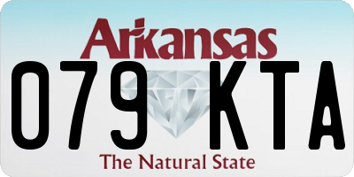 AR license plate 079KTA