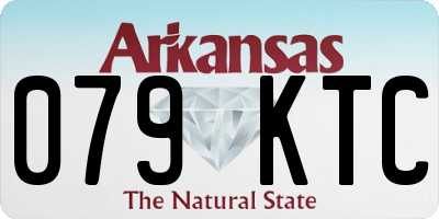 AR license plate 079KTC