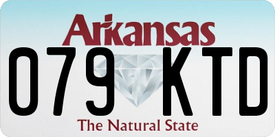 AR license plate 079KTD