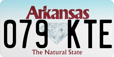 AR license plate 079KTE