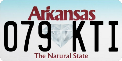 AR license plate 079KTI