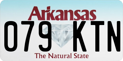 AR license plate 079KTN