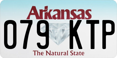 AR license plate 079KTP