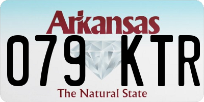 AR license plate 079KTR