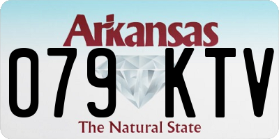 AR license plate 079KTV