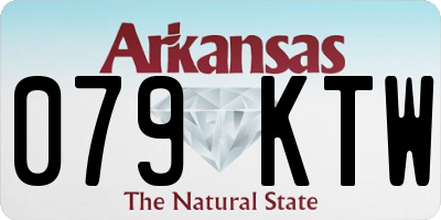 AR license plate 079KTW