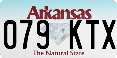 AR license plate 079KTX