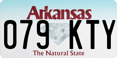AR license plate 079KTY