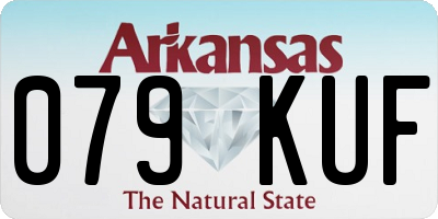 AR license plate 079KUF