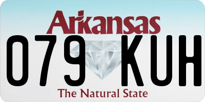 AR license plate 079KUH