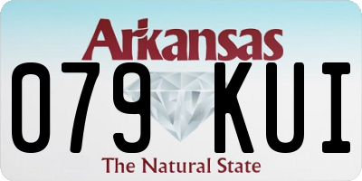 AR license plate 079KUI