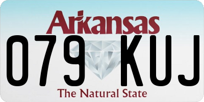 AR license plate 079KUJ