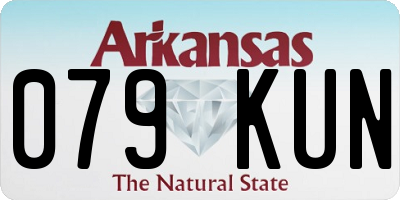 AR license plate 079KUN