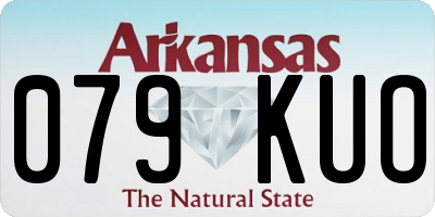 AR license plate 079KUO