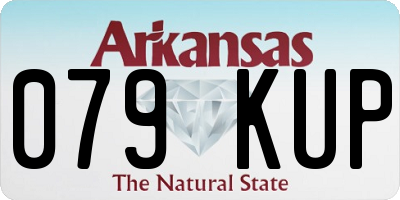 AR license plate 079KUP