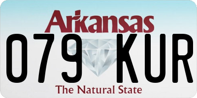 AR license plate 079KUR