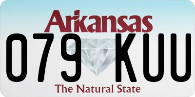 AR license plate 079KUU