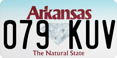 AR license plate 079KUV