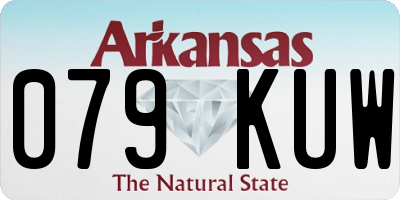 AR license plate 079KUW