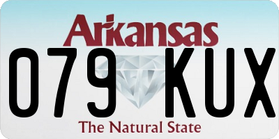 AR license plate 079KUX