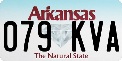 AR license plate 079KVA