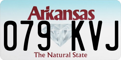 AR license plate 079KVJ