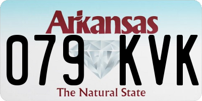 AR license plate 079KVK