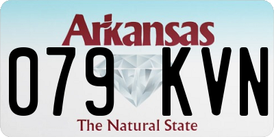 AR license plate 079KVN
