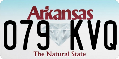 AR license plate 079KVQ