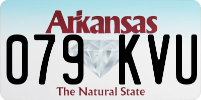 AR license plate 079KVU