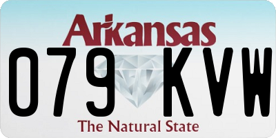 AR license plate 079KVW
