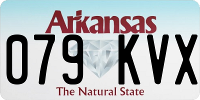 AR license plate 079KVX