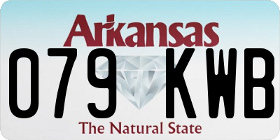 AR license plate 079KWB