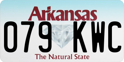 AR license plate 079KWC