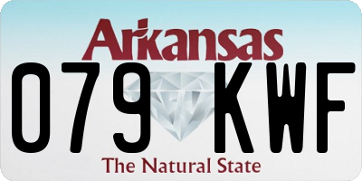 AR license plate 079KWF