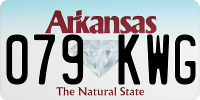 AR license plate 079KWG